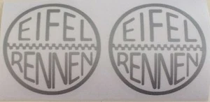 Eifel Rennen Nurburgring Vintage Vinyl Sticker Decal Set 3" - Picture 1 of 1
