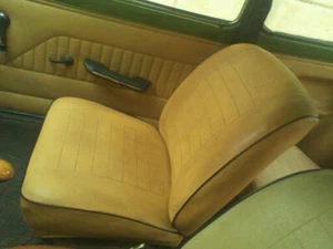 FIAT 127 1° SERIE COPRISEDILI LINEA BICOLORE BIANCO MARRONE - Picture 1 of 10