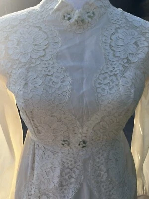 Vestido de noiva vintage da década de 1940, vestido marfim - Imagem 1 de 4