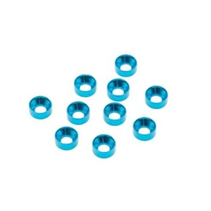 NEW Yeah Racing Alum M3 Flat Head Countersunk Washer Blue (10) FREE US SHIP - Picture 1 of 3