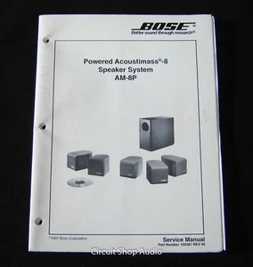 Original Bose Powered Acoustimass 8 / AM-8P Speaker System Service Manual - Bild 1 von 1