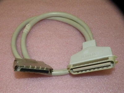 DEC BC56H-03 3 FOOT 50 PIN MALE TO 68 PIN FEMALE SCSI ADAPTER CABLE - Image 1 of 4