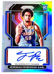 2021-22 Panini Prizm Basketball #RS-JRE Jeremiah Robinson-Earl RC Silver Auto - Bild 1 von 2