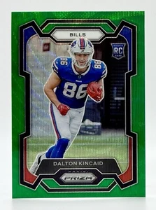 2023 Prizm Green Wave #308 Dalton Kincaid RC Buffalo Bills - Picture 1 of 2