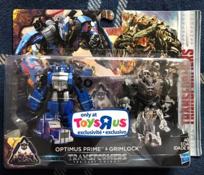 Transformers Last Knight Optimus Prime Grimlock Mosc Tru 2016 Sealed . - Image 1 of 4