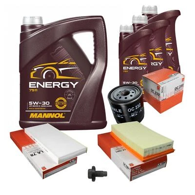 MAHLE Inspección Set 8L MANNOL 5W-30 Energy Para Ford Tourneo Connect - Imagen 1 de 4