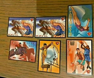 The Laughing Cow Olympic Game stickers, new from cheese. Basketball, equitation. - Picture 1 of 1
