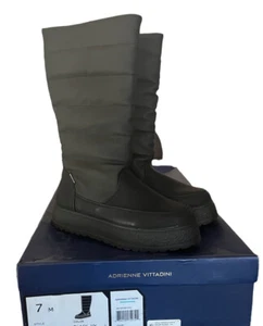 Adrienne Vittadini Piper puff Zip Up Mid Calf Winter Boots For Women Size 7 - Picture 1 of 4