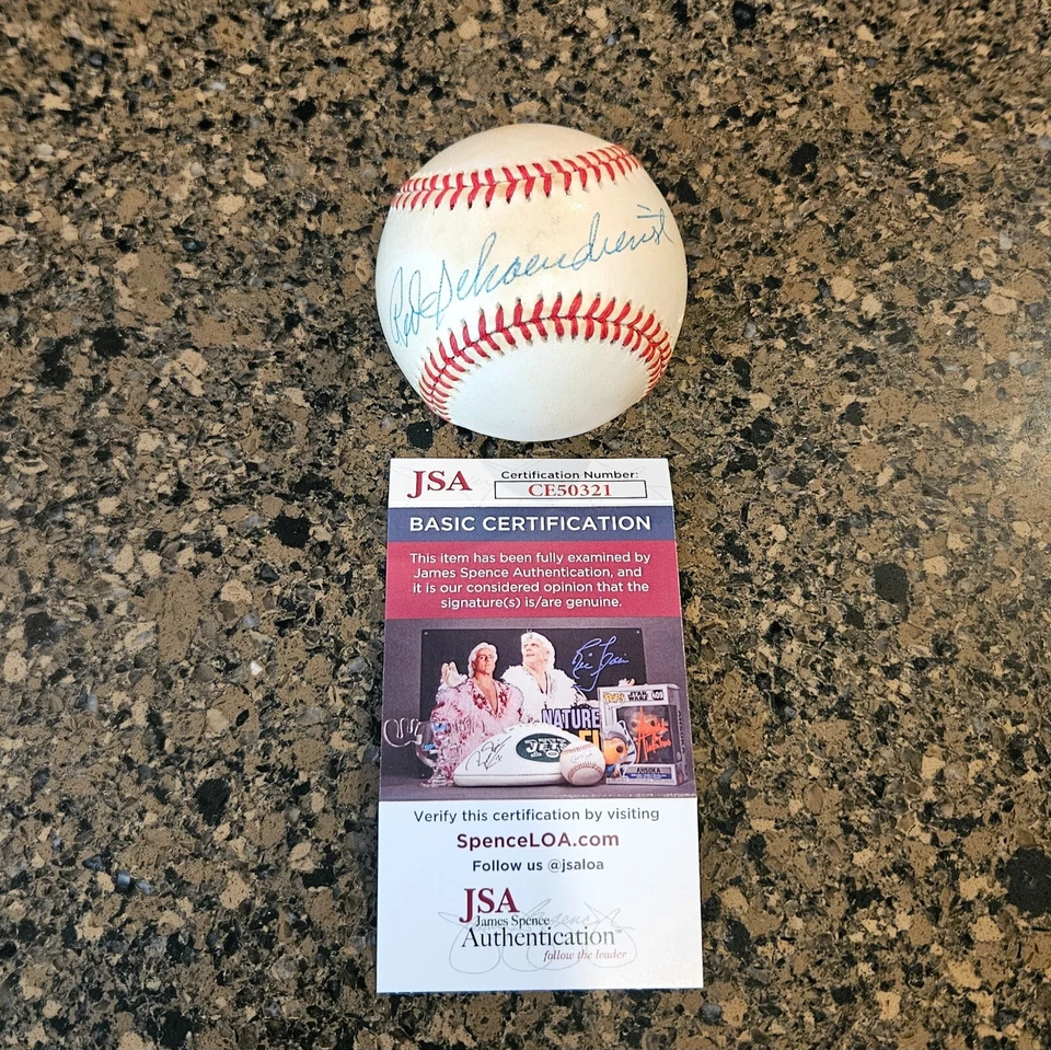 Red Schoendienst MLB HOF St. Louis Cardinals Signed Autographed ROLMB JSA COA - Image 1 of 3