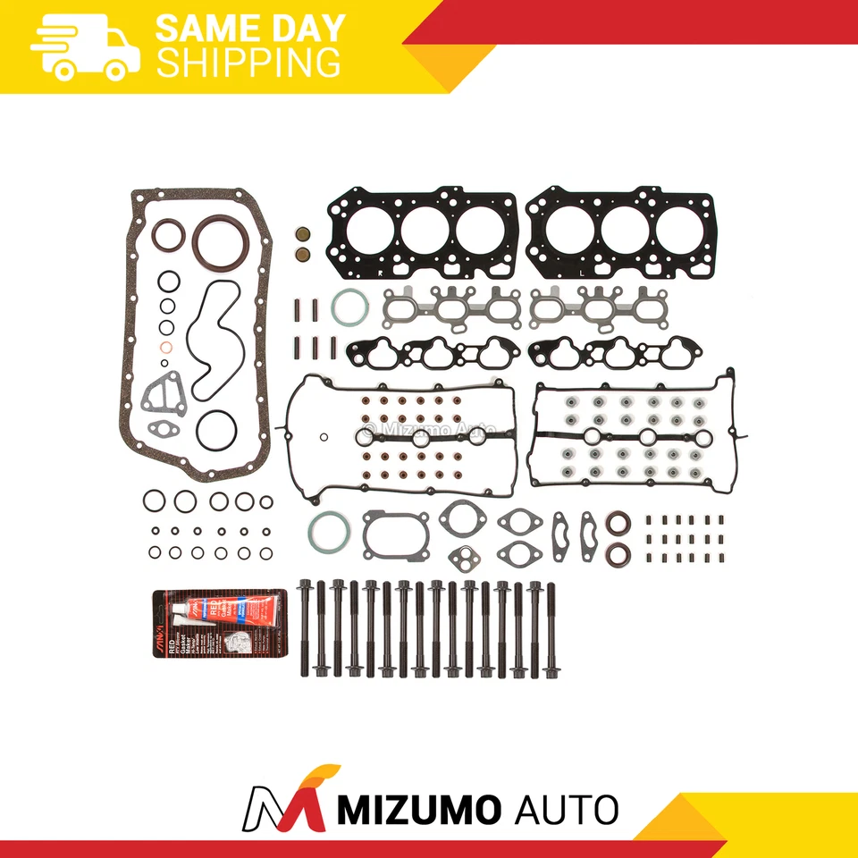 Full Gasket Set Head Bolts Fit 93-97 Mazda Millenia 626 Ford Probe 2.5L KL DOHC - Image 1 of 4