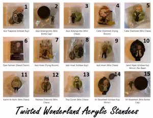 Disney Twisted Wonderland Acrylic Stand / Standee Anime Figures - CHOOSE YOURS! - Picture 1 of 31
