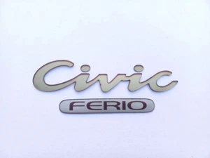 JDM HONDA CIVIC 92-95 (EG8,EG9,EH1,EH9) CIVIC+FERIO REAR EMBLEM LOGO BADGE OEM - Picture 1 of 4
