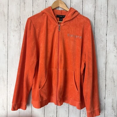Venezia Sport Naranja Sudadera con Capucha Cremallera Completa Manga Larga Mujer Talla 22/24 Foto 1 de 4