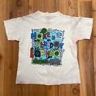 Vintage Funstuff White 91 Earth Day Make Everyday Earth Day Graphic Tee Youth L