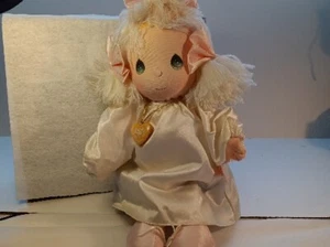 1985 Vintage Precious Moments Angel Doll Angie w/Necklace and Hairbows~ 15 Inch - Picture 1 of 11