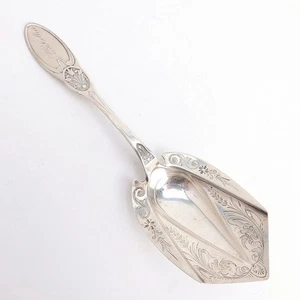 Tulpe (1860) von Krider & Biddle Sterlingsilber ~ 9" Beerenlöffel 2,2 oz Collier - Bild 1 von 6