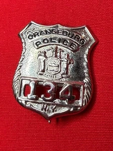 Orangeburg New York Police Badge 134 Revers oder Mütze Pinback - Bild 1 von 3