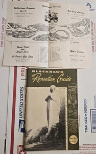 Izaak Walton 1955 Blackhawk Chapter Guide Maps Fishing McGregor Iowa Advertising - Picture 1 of 5