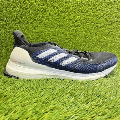 Adidas SolarBoost ST 19 Mens Size 9.5 Black Blue Athletic Running Shoes Sneakers - Image 1 of 4