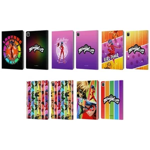 MIRACULOUS TALES OF LADYBUG & CAT NOIR GRAPHICS LEATHER BOOK CASE FOR APPLE iPAD - Picture 1 of 11