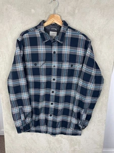 Uomo L.L. Giacca shacket in flanella foderata in pile Bean taglia M media con bottoni - Foto 1 di 4