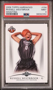 2008 Topps Hardwood #104 Russell Westbrook Shooting PSA 9 RC Rookie - Picture 1 of 2
