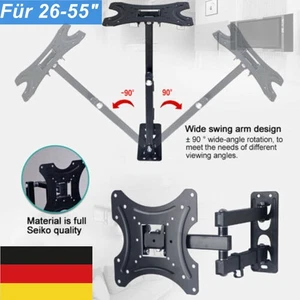 Supporto TV da Parete Supporto LCD Plasma Inclinabile Girevole LED 3D 26 - 55 Pollici - Foto 1 di 17