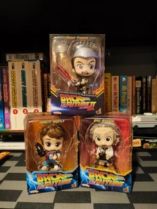 Hot Toys Cosbaby - Back to the Future Figures x 3 (Marty, Doc, Biff) - Picture 1 of 1
