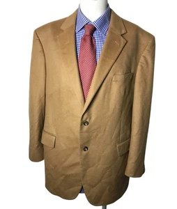 Jos A Bank Abrigo Deportivo Chaqueta SEDA PELO CAMEL Beige 2 Botones Hombre 48L - Imagen 1 de 8