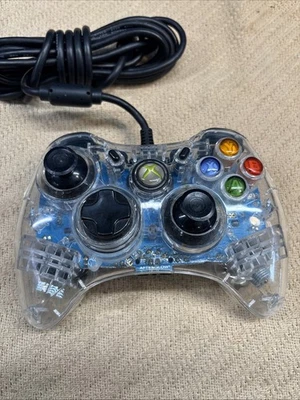 Xbox 360 Afterglow Clear Corded Controller Model PL-3602 - Image 1 of 4