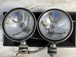 Vintage KC 6" Daylighter Chrome Clear Lense spot lights. Pair. tested working - Foto 1 di 5