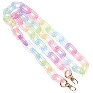 Frosted Acrylic Decorative Chain Purse Extender Strap Shoulder Bag Extension - Bild 1 von 12