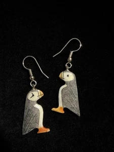 Puffin Earrings  - Picture 1 of 3