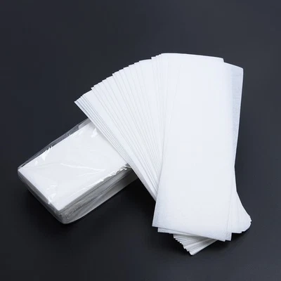 100pcs High Quality Fleece and Wax Depilatory Pads Paper Strips - Image 1 of 4