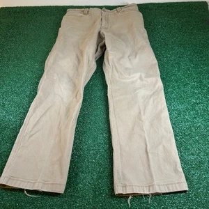 North Face Chino Pants Casual Outdoor Flat Front Khaki Beige Mens 34x31" - Picture 1 of 14