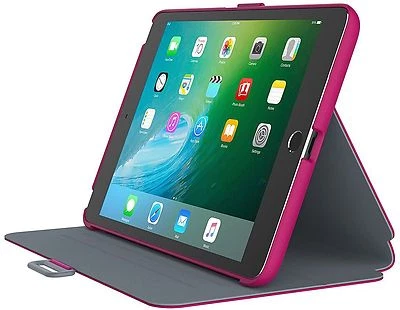 Funda y soporte Speck Products StyleFolio para iPad mini 4, gris fucsia/níquel Foto 1 de 4