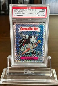 GPK 2013 GPK Chrome Series 1 - Evil Eddie 1b - GEM MINT PSA 10 - XFractor LOOK! - Picture 1 of 2