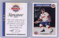 1993-94 Zellers Masters of Hockey Signature Series /2100 Marcel Dionne AUTO