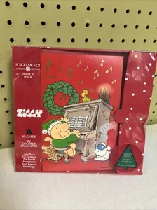Vintage amerikanische Grüße Weihnachten 20er Set Karten 21 Umschläge USA Hergestellt Neu - Bild 1 von 5