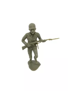 Vintage Large 5" US Army Man Green Plastic Military Figure 1960s - Picture 1 of 5
