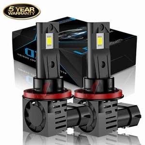 Pair For Honda CR-Z 2011-2016 White H11 6000k LED Headlight Low Beam Bulbs - Imagen 1 de 11