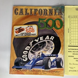 California 500 Goodyear Magazine mit 11th Ontario Motor Speedway Patch 1980 - Bild 1 von 12