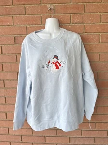 Women’s XL Snowman Holiday Christmas Sweatshirt - Picture 1 of 3