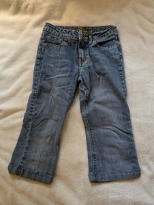 ARIZONA JEAN CO Denim Girls Pants Jeans Size 12 Shorts Slim Rhinestones Bermuda - Picture 1 of 6