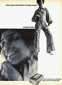 1971 DIAL SOAP BELLBOTTOMS AFRO BLACK AMERICANA VINTAGE MAGAZINE PRINT AD - Picture 1 of 1