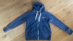 Superdry Blue Hoodie Size L - Picture 1 of 4