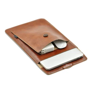 Laptop Tasche 13 Zoll PU Leder Hülle Doppel Schicht für Laptop Notebook Tasche - Bild 1 von 10