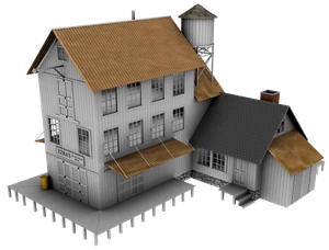 PLANS ONLY - Ezra's Feed & Seed O Scale (1:48) Building Plans Model Railroad - Picture 1 of 8
