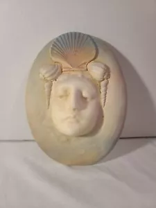 Kopfbüste mit Muscheln Gießen Schnitzen Putz Skulptur - Bild 1 von 8