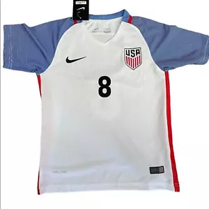 NWT Nike USA Soccer Jersey Shirt Boys 24 White Dempsey 2016 Short Sleeve Dri Fit - Picture 1 of 7